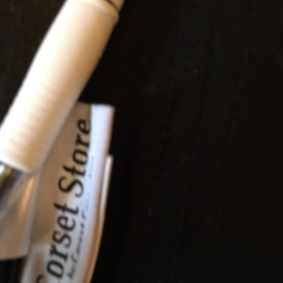 Black Training Corset Size 36 with Garter & Hose - Picture 5 of 8